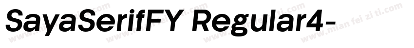 SayaSerifFY Regular4字体转换